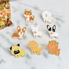 Poodle Pomeranian Corgi Bulldogs Dog Broche Hard Esmalte Pin Lapel Pin Bintel Presente Para Amantes do Cão