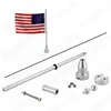 Custom Motorcycle Rear Side Mount Flag Pole with USA Flag For Harley339f