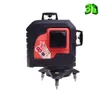 12LINES 3D MW-93T Laser Level Self-Leveling 360 Horisontell och Vertikal Cross Super Kraftig Red Laser Beam Line