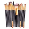 15pcs professionell make up penslar uppsättning foundation blusher pulver ögonskugga blandning ögonbryn makeup borstar