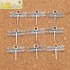 Thin Airfoil Flying Dragonfly Charms Pendants 200pcs/lot Tibetan Silver Fashion Jewelry DIY Fit Bracelets Necklace Earrings L968 16.6x16.2mm