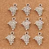 Grape Fruit Charms Pendants 200pcs/lot 18x12.8mm Antique Silver Jewelry DIY L363 Jewelry Findings & Components