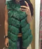 Nya Kvinnors Varm Gilet Outwear Long Slim Vest Faux Fox Fur Waistcoat Jacka Coat S-XXXL Drop Shipping