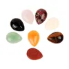 Amazing Water Drop Pointed Magic Healing Reiki Chakra Rock Crystal Beads Fire Agate Black Onyx Mix Cabochon Cab äkta ädelsten DIY smycken