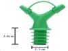 100 st/lot Silikon Dubbel Sojasås Flytande Rödvinshällare Flow Vinflaskproppar Hällpip Flaskpropp Karaff Hällare Luftning