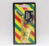 Kreativt mini sugkort med banduppsättning metallremsa guldpläterad saxofonstorleksfilterrökning