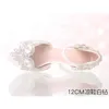 White Diamond Wedding Shoes High Heels Wristband Waterproof Shoes with Fine Crystal Bride Dress Shoes