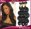 Ali Magic Brazilian Firm Weave Bundles 3pcs Naturalne ludzkie włosy peruwiańskie luźne fala Remy Braiding Weft 10-28 „Malezyjski Indianin 11a