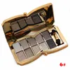 Professional Eye Makeup 10 Colors Eyeshadow Palette Gold Smoky Cosmetics Makeup Palette Diamond Bright Glitter Eye Shadow9983874