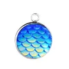 DIY-sieraden roestvrij staal 12mm zeemeermin schaal hanger charms voor ketting oorbellen vis schoonheid schaal charme sieraden maken benodigdheden