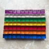 12mm Dadi in cristallo bianco Mini D6 Angolo quadrato Dadi trasparenti Cubo in acrilico Dadi trasparenti Gioco Educativo per bambini Giocattolo fai da te Multicolore # B46