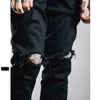 Groothandel-Man Heren Hiphop Biker Joggers Harem Broek Mannen Swag Werkzijde Zipper Casual Cargo Joggingbroek Zwart Wit Urban Kleding Kleding