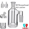 Glass Ash Catcher 90 Degree Smoking Accessories Showerhead Side Glass Joint In 90 Degree Angle With 4 Sizes Dhl