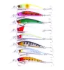 Balıkçılık Cazibesi Tatlısu Minnow Krank Baits 7g 4 cm Tiz Kanca ile 4 cm ABS Plastik Wobbler Lazer Yem Pesca Olta Takımı