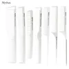 Mythus White Carbon Comb 7 Pcs Models Haircut Comb For Professional Use Antistatic Carbon Fibre Combs