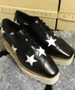 new wholesale Cheap Stella Mccartney Miami Stars women Shoes platform Borque Style Black Patent Leather with Black Sole