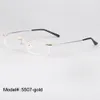 サングラスフレーム全 -  5507全体S 50ピースロットリムレスメモリチタンヒンジ付き光学眼鏡Spectacles1242s