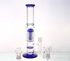 18,8 mm Joint Water Pipes 29cm Glas Bongs med Randome Dome och Nail eller Bowl Percolator Oil Rigs Glass Pipes Honeycomb Perc