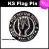 Pace Metal Badge Pin 10pcs molto Spedizione gratuita XY0098