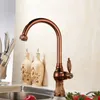 New Design Hot and Cold Kitchen Sink Faucets With Porcelain Decorated / Five Styles Kitchen Taps HS338/Multifunctional wrench