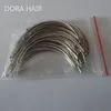 Wholesale-1 bag 144pcs 6CM C Shape Curved Needles Threader Sewing/Weaving Needles for Human Hair Extension Weft Weaving