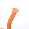 Silicone Drum Vattenrör Hookah Downstems Glas Skål Riggar Mini Silikon Bong Färgglada 4 delar Solid Lysande Bongs Rökning DHL