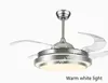 42 inch Led Ceiling Fans Lamp with Lights Remote Control Dimming for Living Room Bedroom