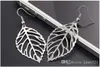 컷 아웃 Leaf Dangle Earrings 보헤미안 실버 / 골드 톤 후프 귀걸이 Womens Jewelry Gift 후크 귀걸이