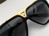 Óculos de sol milionários de evidência clássica para homens fumam em ouro preto de ouro vintage Men Shades Occhiali Da Sole New With Box