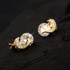 Ensembles de bijoux pour enfants 18 carats jaunes cristaux plaqués à l'or cluster cluster mignon boucles d'oreilles de goujon de dauphin 18quot