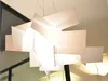 D65cm/95cm Moderne Foscarini Big Bang Stacking Kreative Moderne Kronleuchter Beleuchtung Kunst Pandant Lampe Weiß / Rot