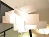 D65cm / 95cm Modern Foscarini Big Bang Stacking Creative Modern Candelier Belysningskonst Pandantlampa Vit / Röd