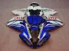 Molde de injeção livre personalizar carenagem kit para Yamaha YZF R1 09 10 11-14 branco azul carenagem conjunto YZF R1 2009-2014 OY14