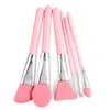 6PCS Silicone Makeup Brushes Set Facial Mask Foundation Eyeshadow Ögonbryn Borste Flice Brush Head Cosmetic Make Up Brush Tools DHL Gratis