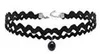 10 sztuk / partia Handmade Vintage Outus Kwiat Choker Naszyjnik Zestaw Stretch Velvet Classic Gothic Tattoo Lace Choker Naszyjniki Darmowa Wysyłka