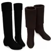 Wholesale-2016 New Fashion Sweet Lady Shoes High Thigh Knee Autumn Winter Over-the-Knee Casual Women Boots Plus Size Boots for Women O106