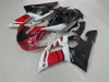 High quality fairing kit for Yamaha YZR R6 98 99 00 01 02 white red black fairings set YZFR6 1998-2002 HT14