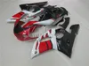 Kit carena di alta qualità per Yamaha YZR R6 98 99 00 01 02 set carene bianco rosso nero YZFR6 1998-2002 HT14