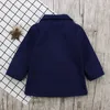 2017 Nouveaux Enfants D'hiver De Mode Manteau Bébé Filles Collège vent Manteau Double Rangée Bouton Chaud Manteau Babat Veste INS Enfants Vêtements