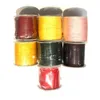 350m / lot Soie Multicolore Cordon Cordon Cordon Coffre des composants pour Bijoux Craft DIY 0.5mm WC26