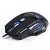 iMICE X7 Mouse da gioco cablato 7 pulsanti 2400 DPI LED Mouse ottico con cavo cablato Gamer Computer per PC portatile