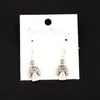 Praying Archangel Dangle Chandelier Earrings 925 Silver Fish Ear Hook 30pairs/lot E122 36.3x10.4mm