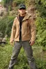 Fall-Tactical  Man Fleece Jacket Polartec Thermal Breathable Polar Hooded Coat Outerwear Army Clothes Softshell