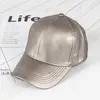 Cappelli vuoti regolabili fai-da-te Versione coreana del berretto da baseball con corpo leggero in pelle PU, berretto selvaggio per quattro stagioni