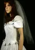New Arrival Two layer White ivory champagne wedding veil cut edge Elbow Lehgth