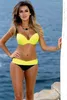 Hot ulty sexy bikini femenino traje de natación de moda bikini de playa con paréntesis ni