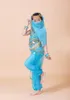 Costumes de danse du ventre pour enfants faits à la main filles Bollywood spectacle indien enfants danse du ventre danse du ventre ensemble entier 7 pièces