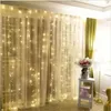 3 M x 3 M 300LED Natal Ao Ar Livre Casa Decorativa xmas String Fada Faixa de Cortina Guirlandas de Luzes Do Partido Para O Casamento Decorações