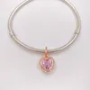 Pingente de Amor Folheado a Ouro Rosa Encantos Amor Dia dos Namorados 925 Contas de Prata 925Fit Estilo Europeu Pandora Jóias Colar Pulseira Andy Jewel 380366PCZ