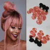 100% riktiga 3 buntar hårväft # 1b / rosa ombers mänskliga hårförlängningar kroppsvåg Virgin remy hårvävning 8a kvalitet vävtillägg